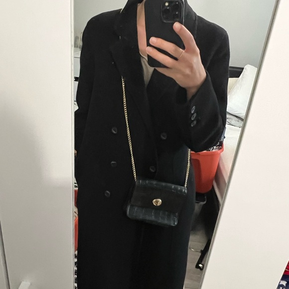 COACH Chain Embossed Black Crocodile Leather Bag - Picture 14 of 14